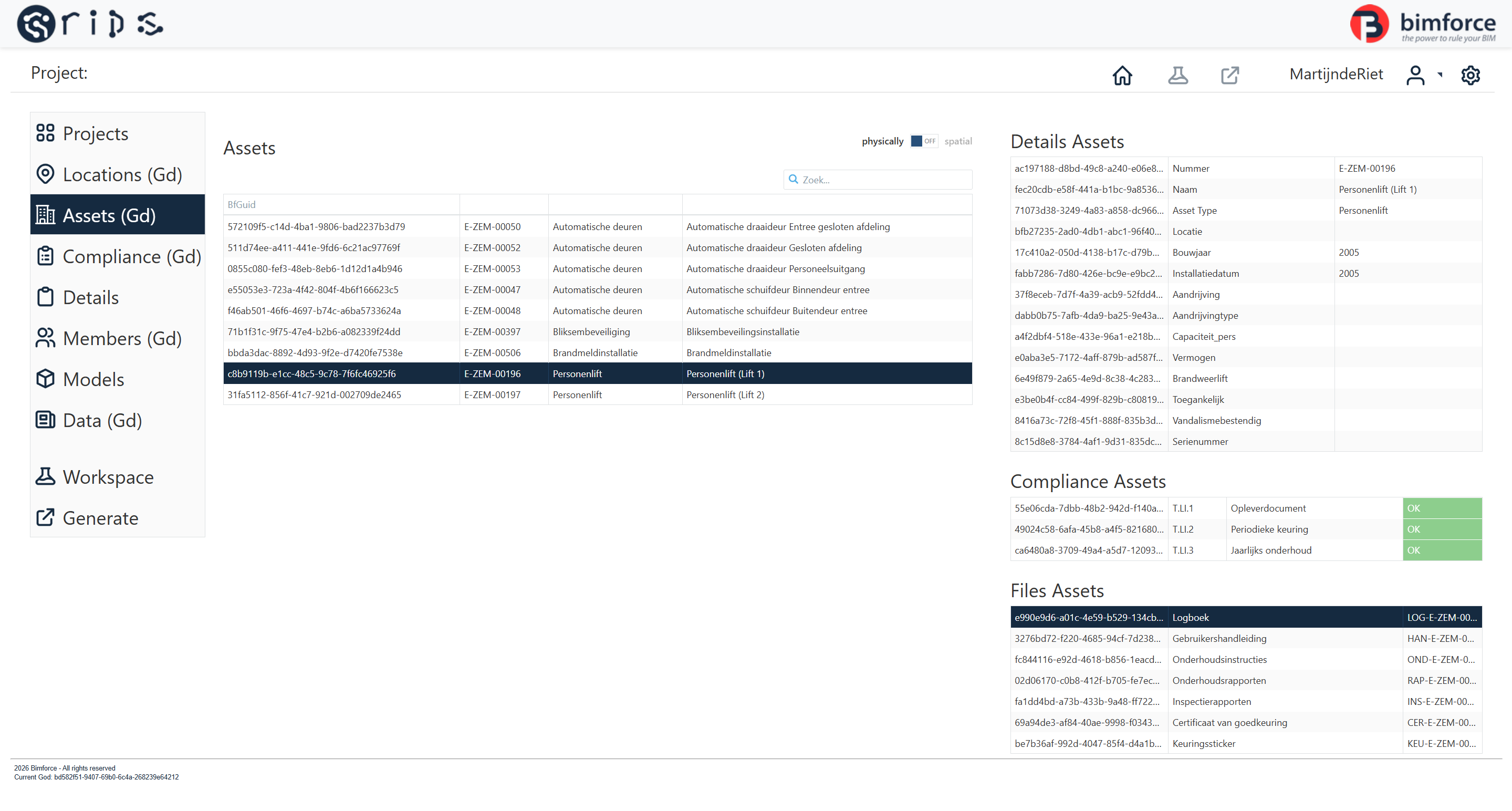 Bibliotheek met templates in GRiDS